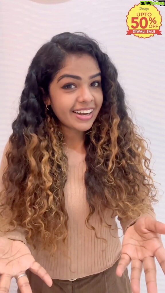 Priya Jerson Instagram - Now my hair maintenance has become simple & easy with @deygaorganics ———————————- Honestly I don’t try new products on my Hair easily. One of my friends kept mentioning about how good Deyga Rice water shampoo & Soy milk conditioner worked. I AM IMPRESSED ♥️♥️ Yes, my hair feels so much better & really soft on touch. I am so thankful to have found a good friend & a great product ! Right time to purchase is RIGHT NOW, as they are running a BIG DIWALI SALE upto 50% OFFER😍😍 Do make use of it. www.deyga.in Or you can walk down to their Coimbatore, Chennai or Erode store 💥 . . . #notanad #priyajerson #haircare #curlysecrets #deyga #healthyhair #choosepurechoosedeyga #natural #everyday #bouncy #handcrafted #love #deygaoffer #diwalisale