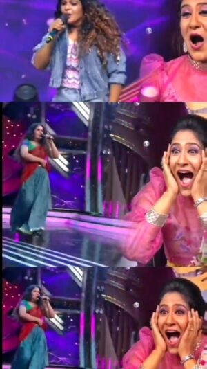 Priya Jerson Instagram - 1 SONG, 3 COSTUME CHANGES INBETWEEN THE SONG, NO RETAKES,😅i know that technically it was not a clean performance but at the end of the day it's the happiness that you get after trying out something new and the memories which u take back home from your dream stage. I wouldn't dare to do this if it was a competitive round but all thanks to @vijaytelevision @mediamasons team for this celebration round at this point of the competition. Thanks a ton @ravoofa.h.k mam and @prathimacuppala mam for not stopping me from doing this though u knew that i was going to take a hugeeeee risk🙊🥲❤️💋but i promise that i will give a clean well planned and polished rendition soon as this was an eye opening performance me to realise that I could do something like this😬 And a big shoutout to my girls @vaishika_arumugam @preciba_jenifer and @mithusha ka @vimalbharath_camcrow for ur incredible inputs for this performance ♥️♥️♥️♥️♥️ i will forever cherish this moment and the excitement,vibe,whistles, applause  and happiness of the audience and judges 🙈🙈🙈special mention to our chorus team and band 😍thanks to everyone

@itsyuvan musical❤️

#supersinger9 #supersingerpriyajerson #vijaytvshow #vijaytelevision #vijaytv #supersinger #priyajerson #yuvanmusical #tamilmusic #tamilsongs