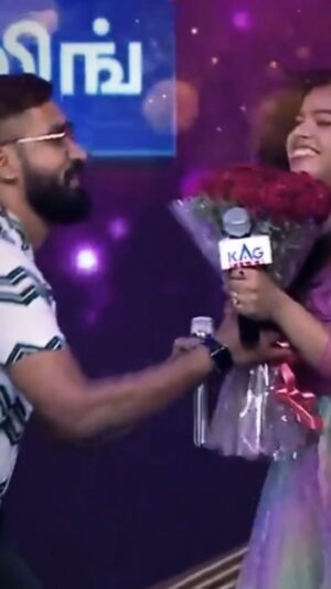 Priya Jerson Instagram - ❤️‍🔥❤️
@priya.jerson 
@_.django._ 
#trending #Supersinger #couple #singer #vijaytelevision #vijaytv