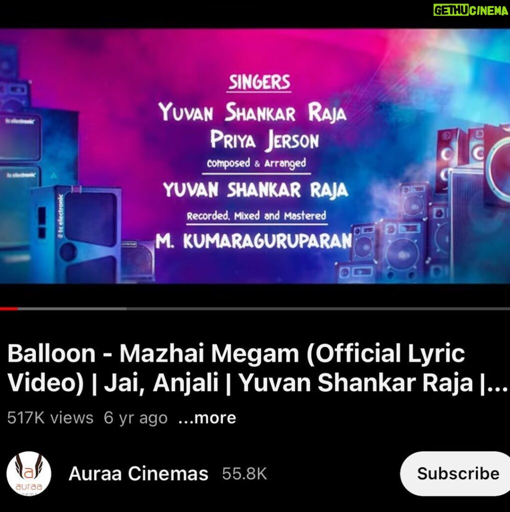 Priya Jerson Instagram - Happy birthday @itsyuvan sir❤️❤️ Mazhai megam is 6 years old and was released on this same day🧿😍🥹 Cherishing this moment till now and waiting for his next song😬🫣 #balloon #yuvan #priyajerson #supersinger #vijaytv #vijaytelevision #u1