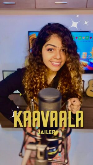 Priya Jerson Instagram - KAAVALA from Jailer for you all! 
Mix and master : @amal_mithu 

Not even a single day has passed without me vibing to this song since its release..Addicted!🥹
@tamannaahspeaks @anirudhofficial @shilparao @nelsondilipkumar 🥹❤️thanks a ton for kaavala..national vibe song of the year😅🙏🏽

#kaavalaa #jailer #rajanikanth #anirudh #aniruthmusic #priyajerson #supersinger #supersinger9 #vijaytv #vijaytelevision #anirudhravichander