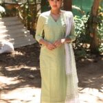 Priyal Mahajan Instagram – 💚💚 Wearing- @ambraee_ 
Makeup- @makeupmistress_uneza