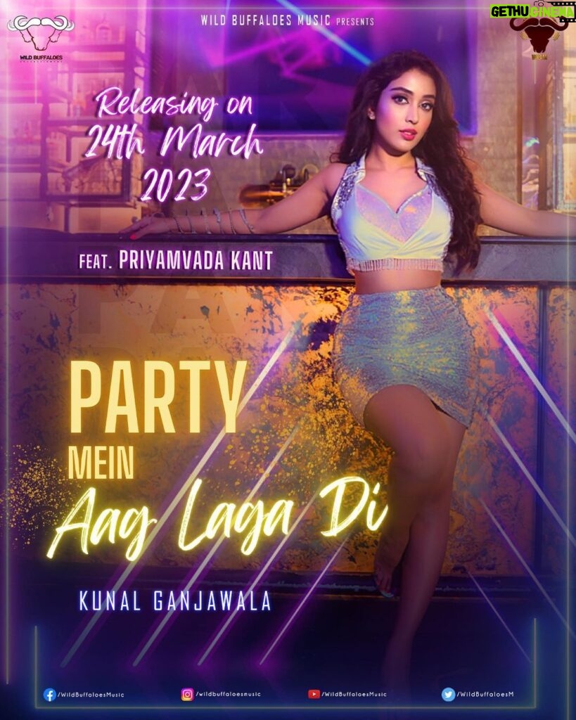 Priyamvada Kant Instagram - Aag laga di!! 🔥 aag lagne wali!! 24th March ko Can’t wait for this music video to hit your screens!! @wildbuffaloesmusic