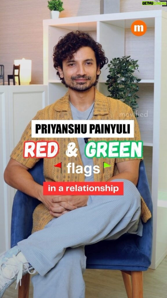 Priyanshu Painyuli Instagram - Some guys have all the answers and that’s what makes them solid! Fitting like a glove to the above statement is the solid actor, Priyanshu Painyuli (@priyanshupainyuli) who decoded his green & red flags in a relationship and his answers made only sense! We wish you never stopped speaking 💯 #PriyanshuPainyuli #Trending #Reels #GreenFlags #RedFlags #Relationship