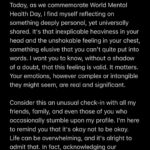 Punarnavi Bhupalam Instagram - I see you and I hope you get this message x #youmattertome #mentalhealthawareness India