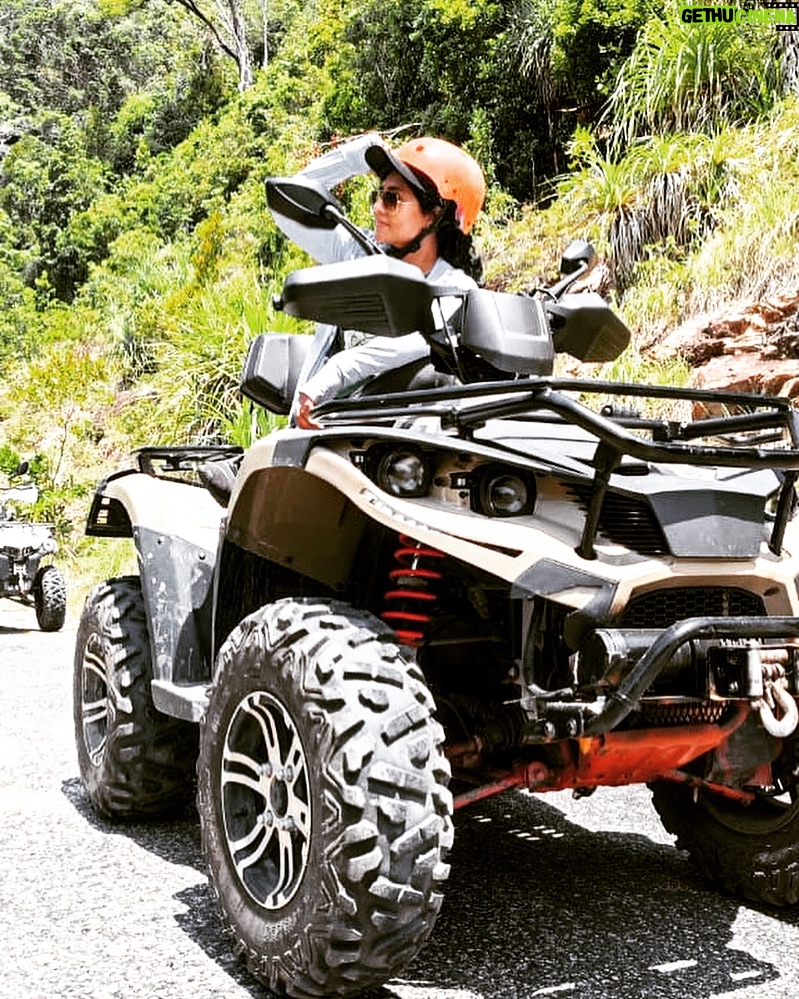Punnagai Poo Gheetha Instagram - Chasing thrills and exploring new horizons from the back of an ATV! 🔥😎 What’s your favourite exhilarating activity? Share your thrills below! 🤩