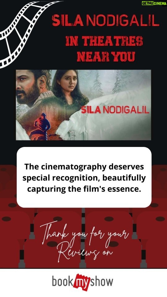 Punnagai Poo Gheetha Instagram - Some intriguing #BookMyShow reviews for #SilaNodigalil!✨ @vinaybharadwaj1 @punnagaipoogheetha @yashikaaannand @richardrishi Chennai, India