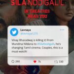 Punnagai Poo Gheetha Instagram – Dive into the buzz! Catch a glimpse of the intriguing Twitter reviews for #SilaNodigalil. 😍

@vinaybharadwaj1 @yashikaaannand @punnagaipoogheetha @richardrishi @saregamatamil Chennai, India