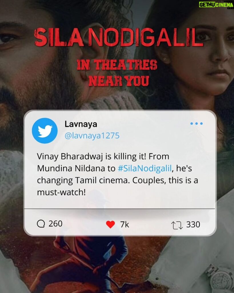 Punnagai Poo Gheetha Instagram - Dive into the buzz! Catch a glimpse of the intriguing Twitter reviews for #SilaNodigalil. 😍 @vinaybharadwaj1 @yashikaaannand @punnagaipoogheetha @richardrishi @saregamatamil Chennai, India