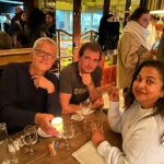 Raadhika Sarathkumar Instagram - An evening out with my producers Simon Bleuze, Marc Bodure enjoying Parisian cosine and hospitality