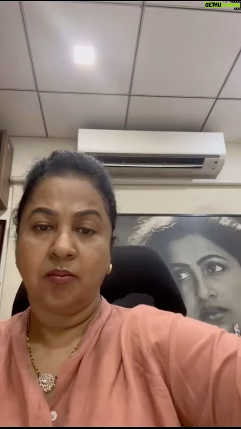 Raadhika Sarathkumar Instagram - Men doing cheap politics ,being cowardly labelling women to their convenience, need to stop and grow up. I stand by @rojaselvamani and condemn #bamdasatyanarayana