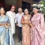 Raadhika Sarathkumar Instagram - Wedding time of @karthika_nair9 with Rohit , daughter of @radhanair_r and Rajsekaran, with the loyal 80s to add to the laughter and give love @suhasinihasan @chiranjeevikonidela @poonam_dhillon_ @poornimabhagyaraj @apnabhidu @menaka.suresh @sujataavijaykumar @revathyasha a beautiful and superbly organised wedding, enjoyed the warmth and love.❤️❤️❤️❤️❤️❤️