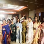 Raadhika Sarathkumar Instagram - Wedding time of @karthika_nair9 with Rohit , daughter of @radhanair_r and Rajsekaran, with the loyal 80s to add to the laughter and give love @suhasinihasan @chiranjeevikonidela @poonam_dhillon_ @poornimabhagyaraj @apnabhidu @menaka.suresh @sujataavijaykumar @revathyasha a beautiful and superbly organised wedding, enjoyed the warmth and love.❤️❤️❤️❤️❤️❤️