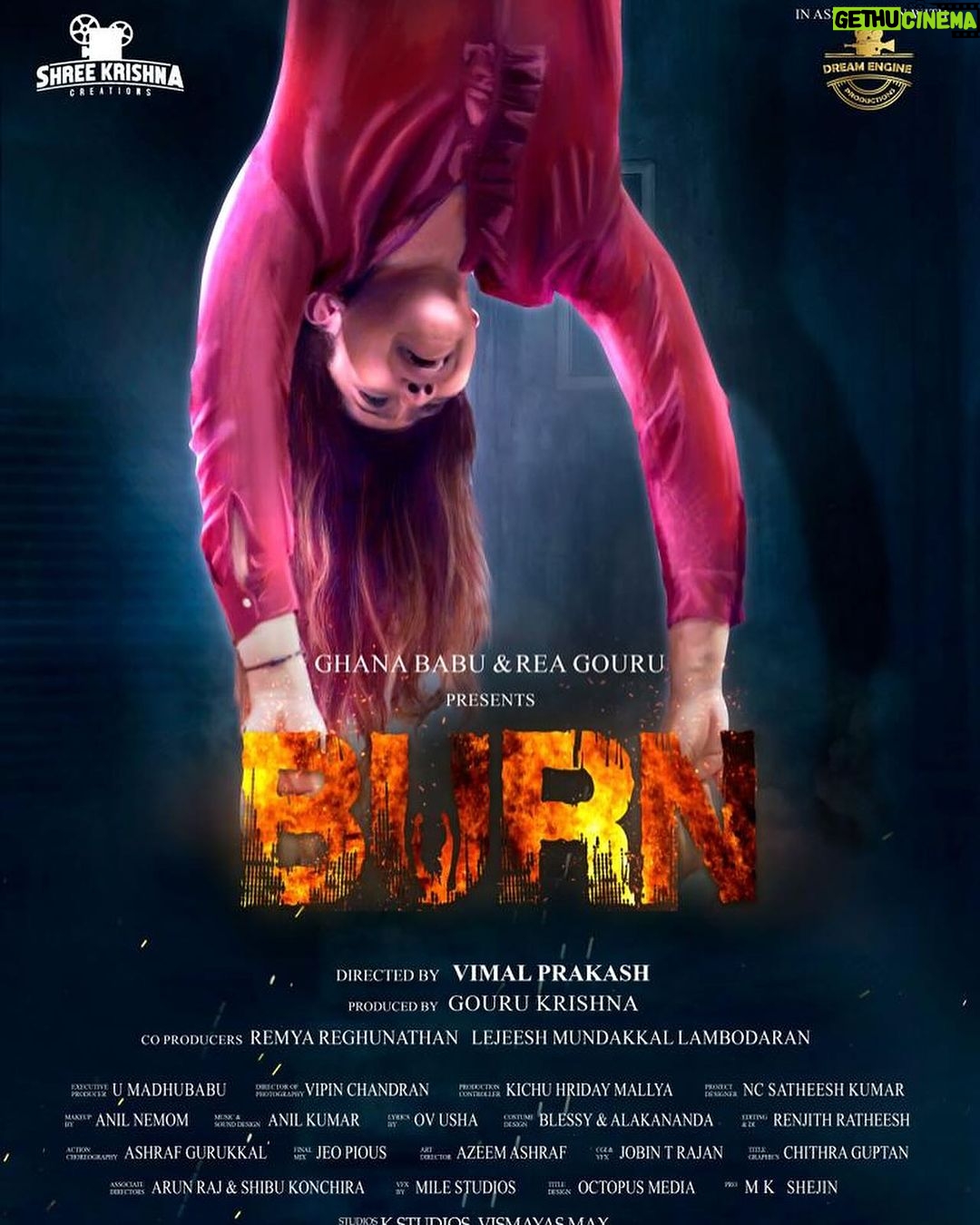 Rachana Narayanankutty Instagram - Thrilled to unveil the first look of my upcoming movie, directed by Vimal Prakash and produced by Gouru Krishna in association with Dream Engine. Sharing screen space with dear friend Govind Krishna @govindkrishnaofficial has been a joy. Get ready, as “BURN” will soon light up your screens! 🔥 #NewMovie #burn #release #releasingsoon