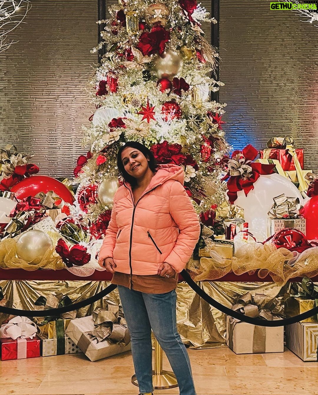 Rachana Narayanankutty Instagram - Merry Christmas 🎄🎅⛪️🌟 #christmas #rachananarayanankutty #happiness Hilton Americas-Houston