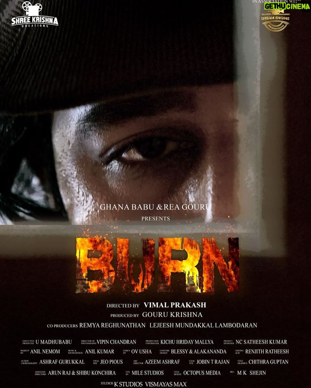 Rachana Narayanankutty Instagram - Thrilled to unveil the first look of my upcoming movie, directed by Vimal Prakash and produced by Gouru Krishna in association with Dream Engine. Sharing screen space with dear friend Govind Krishna @govindkrishnaofficial has been a joy. Get ready, as “BURN” will soon light up your screens! 🔥 #NewMovie #burn #release #releasingsoon