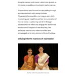 Rachana Narayanankutty Instagram - കൂട്ടുകാരെ എഴുത്തിലൂടെ നൃത്തത്തിന്റെ സൗന്ദര്യം പ്രകടിപ്പിക്കുന്നതിൽ ഞാൻ സന്തോഷവും സംതൃപ്തിയും കണ്ടെത്താറുണ്ട്. ലേഖനങ്ങൾ, അവലോകനങ്ങൾ, വ്യക്തിപരമായ അനുഭവങ്ങൾ പങ്കിടൽ ഇവയൊക്കെ തയ്യാറാക്കുന്നത് നൃത്തത്തിന്റെ സങ്കീർണതകളിലേക്ക് ആഴ്ന്നിറങ്ങാൻ എന്നെ അനുവദിക്കുന്നു, ഒരു എഴുത്തുകാരി എന്ന നിലയിൽ മാത്രമല്ല, ഒരു നർത്തകി എന്ന നിലയിലും വളരാൻ ഇതെന്നെ ഒരുപാട് സഹായിക്കുന്നുണ്ട്. ചലനത്തിന്റെയും ആവിഷ്കാരത്തിന്റെയും ലോകത്ത് ഈ എഴുത്തു എന്റെ യാത്രയെ സമ്പന്നമാക്കുന്നു. മുമ്പും dance writing എനിക്കൊരു തല്പര വിഷയമായിരുന്നു. നർത്തകി പോലെ പല art magazines നു വേണ്ടി മുമ്പെഴുതിയിട്ടുണ്ടെങ്കിലും സ്വയം പങ്കെടുത്ത അനുഭവങ്ങൾ പങ്കു വെക്കാൻ അവസരം ഒരുക്കിയ, ശ്രീ George Paul സർ ചീഫ് എഡിറ്റർ ആയ, India Art Review web portal ൽ എഴുതാൻ സാധിച്ചത് അനുഗ്രഹം ആയി മാറി. സാറിനു നന്ദി. ലിങ്ക് ചുവടെ. https://indiaartreview.com/stories/expression-exploration-of-abhinaya-art/ വായിച്ച് അഭിപ്രായം പറയുമല്ലോ സ്നേഹം രചന Friends I have always tried finding joy and fulfillment in expressing the beauty of dance through my writing. Crafting articles, reviews, and sharing personal experiences allows me to delve into the intricacies of dance, helping me grow not only as a writer but also as a dancer. This writing enriches my journey in the world of movement and expression. Dance writing has always been an interest for me. Although I have previously written for many art magazines like Narthaki, I was blessed to be able to write on the web portal of India Art Review, where Mr. George Paul, the Chief Editor, gave me the opportunity to share my experiences. Thank you sir. Attached the link. https://indiaartreview.com/stories/expression-exploration-of-abhinaya-art/ Kindly read and comment Love Rachana Narayanankutty