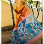 Rachna Banerjee Instagram - The fascinating Muslin in this deep orange hue is a beauty in its own right and will brighten up the days towards any occasion.This traditional weave of muslin originating from Bengal is almost glossy, silky and ultra-light and it's texture is renowned all over the world! 🌏Myth: Muslin originates from the Iragi city of Mosul.✅️সঠিক তথ্য: মসলিন শাড়ি আসলে বাংলার বয়ন শিল্পের ঐতিহ্য! 🛒#ShopNow from Rachna's Creation! 🟢শাড়ি টাইপ : রেশম সুতোর মসলিন শাড়ি 🙌🏻Care: Dry Clean 📲𝐖𝐡𝐚𝐭𝐬𝐚𝐩𝐩 𝐨𝐧 𝟗𝟖𝟑𝟏𝟎𝟑𝟓𝟔𝟔𝟕 𝐭𝐨 𝐨𝐫𝐝𝐞𝐫 # #Fashion #Saree #IndianAttire #EthnicWear #EthnicAttire #Traditional #Fashionista #Style #StayStylish #StayFashionable #StyleStatement #OrderNow #BuyNow #Entrepreneur #Shopping #OnlineShopping #silk #fashion #potd #ootd #ootdfashion #likeforlikes #lifestyle #india # #Instagram #muslin #Bengalfabric #Bengalweave #resham