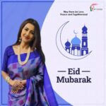 Rachna Banerjee Instagram - On this blessed occasion of Eid, wishing you and your family joy, happiness, peace and prosperity! Eid Mubarak! #RachnaBanerjee #RachnasCreation #Fashion #Saree #Fashionista #Style #StayStylish #StayFashionable #StyleStatement #Bakrid #EidAlAdha #Joy #Love #Peace #Celebration