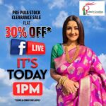 Rachna Banerjee Instagram - IT'S TODAY! YES, আজকে ঠিক দুপুর ১টায় Rachna's Creation আসছে ফেসবুক লাইভে !! Get 𝐅𝐋𝐀𝐓 𝟑𝟎% 𝐎𝐅𝐅* on the sarees ​shown during the LIVE only! DON'T MISS!! শর্তাবলী প্রযোজ্য* #Fashion #fashionista #Style #OrderNow #FBLive #LIVEShopping #Sale #PrePuja #festiveoffer #follow #lifestyle #outfit #life #followers #design #comment #look #fashion #photooftheday #instagram #picoftheday #model #likeforlikes #followme #moda #happy #ootd #instagood #instagram #thursdays #onlineshopping