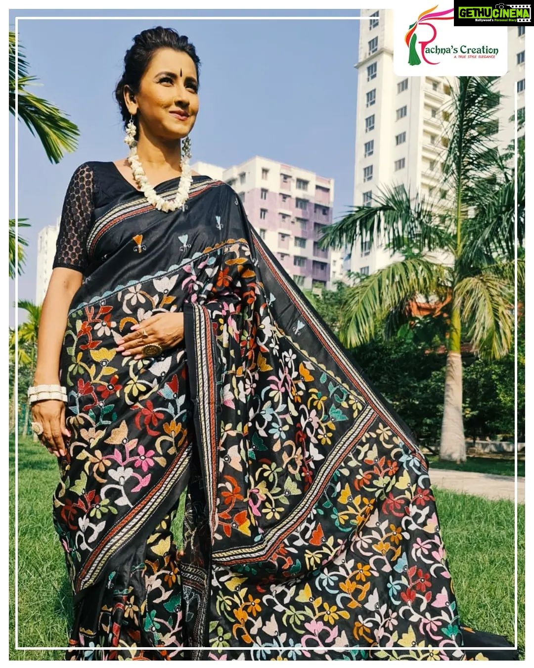 Rachna Banerjee Instagram - The premium Katan Silk, which is known as pure Banarasi silk, is the plain woven fabric made out of pure silk threads. The sheen & the durability of this smooth silk is complimented with the rich Kantha stitch augmenting the aesthetics of the 6 yards. π’ΰ¦Άΰ¦Ύΰ§ΰ§ ΰ¦ΰ¦Ύΰ¦ΰ¦ͺ : ΰ¦ΰ¦Ύΰ¦ΰ¦₯ΰ¦Ύ ΰ¦Έΰ§ΰ¦ΰ¦Ώΰ¦ ΰ¦ΰ¦°ΰ¦Ύ ΰ¦ΰ¦Ύΰ¦€ΰ¦Ύΰ¦¨ সিলΰ§ΰ¦ ΰ¦Άΰ¦Ύΰ§ΰ§ π#ShopNow from Rachna's Creation! ππ»Care: dry wash π²ππ‘πππ¬ππ©π© π¨π§ ππππππππππ ππ¨ π¨π«πππ« #RachnaBanerjee #Fashion #katansilk #kanthastitch #Saree #IndianAttire #EthnicWear #EthnicAttire #Traditional #Fashionista #Style #StayStylish #StayFashionable #StyleStatement #OrderNow #BuyNow #Entrepreneur #Shopping #OnlineShopping #fashion #potd #ootd #ootdfashion #likeforlikes #lifestyle #india #facebookpost #instagram #katansilk