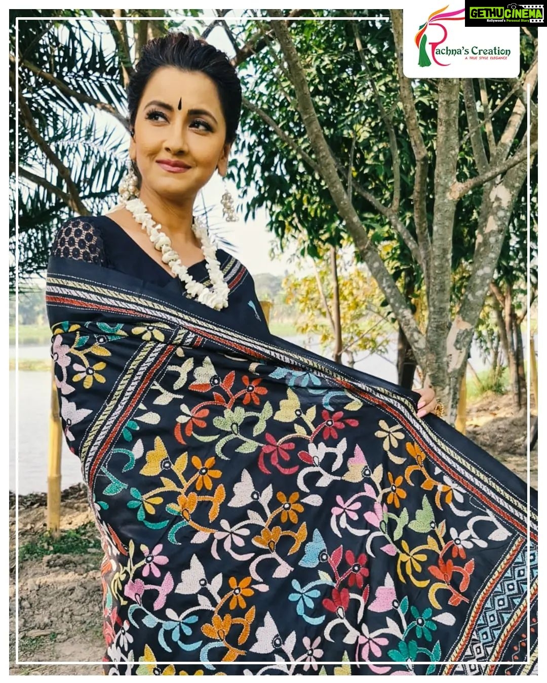 Rachna Banerjee Instagram - The premium Katan Silk, which is known as pure Banarasi silk, is the plain woven fabric made out of pure silk threads. The sheen & the durability of this smooth silk is complimented with the rich Kantha stitch augmenting the aesthetics of the 6 yards. π’ΰ¦Άΰ¦Ύΰ§ΰ§ ΰ¦ΰ¦Ύΰ¦ΰ¦ͺ : ΰ¦ΰ¦Ύΰ¦ΰ¦₯ΰ¦Ύ ΰ¦Έΰ§ΰ¦ΰ¦Ώΰ¦ ΰ¦ΰ¦°ΰ¦Ύ ΰ¦ΰ¦Ύΰ¦€ΰ¦Ύΰ¦¨ সিলΰ§ΰ¦ ΰ¦Άΰ¦Ύΰ§ΰ§ π#ShopNow from Rachna's Creation! ππ»Care: dry wash π²ππ‘πππ¬ππ©π© π¨π§ ππππππππππ ππ¨ π¨π«πππ« #RachnaBanerjee #Fashion #katansilk #kanthastitch #Saree #IndianAttire #EthnicWear #EthnicAttire #Traditional #Fashionista #Style #StayStylish #StayFashionable #StyleStatement #OrderNow #BuyNow #Entrepreneur #Shopping #OnlineShopping #fashion #potd #ootd #ootdfashion #likeforlikes #lifestyle #india #facebookpost #instagram #katansilk