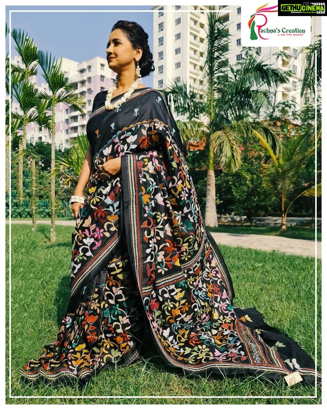 Rachna Banerjee Instagram - The premium Katan Silk, which is known as pure Banarasi silk, is the plain woven fabric made out of pure silk threads. The sheen & the durability of this smooth silk is complimented with the rich Kantha stitch augmenting the aesthetics of the 6 yards. π’ΰ¦Άΰ¦Ύΰ§ΰ§ ΰ¦ΰ¦Ύΰ¦ΰ¦ͺ : ΰ¦ΰ¦Ύΰ¦ΰ¦₯ΰ¦Ύ ΰ¦Έΰ§ΰ¦ΰ¦Ώΰ¦ ΰ¦ΰ¦°ΰ¦Ύ ΰ¦ΰ¦Ύΰ¦€ΰ¦Ύΰ¦¨ সিলΰ§ΰ¦ ΰ¦Άΰ¦Ύΰ§ΰ§ π#ShopNow from Rachna's Creation! ππ»Care: dry wash π²ππ‘πππ¬ππ©π© π¨π§ ππππππππππ ππ¨ π¨π«πππ« #RachnaBanerjee #Fashion #katansilk #kanthastitch #Saree #IndianAttire #EthnicWear #EthnicAttire #Traditional #Fashionista #Style #StayStylish #StayFashionable #StyleStatement #OrderNow #BuyNow #Entrepreneur #Shopping #OnlineShopping #fashion #potd #ootd #ootdfashion #likeforlikes #lifestyle #india #facebookpost #instagram #katansilk
