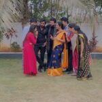 Raksha Gowda Instagram - TOGETHER WE SHINE BRIGHTER #guppedanthamanasu starts #today #shooting #fun #reels #funreels #telugureels #love #team #fam #starmaa @starmaa #gamarmy #mukesh #skr #raksha @kirann_kanth @_mukesh_gowda5 @navabharath_balaji @jyorai4official @madhavivootla Hyderabad