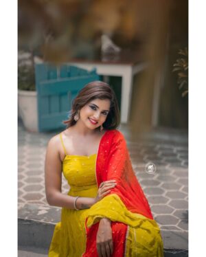 Raksha Gowda Instagram - Be your own kind of beautiful 💕
PC @in__photofactory 
Design&outfit @madhurirao_official 
MUA @makeup_by_madhushree