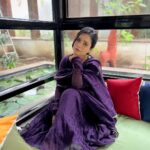 Rashmi Agdekar Instagram - Flaunting my भारतीय -ness 🪷 This graceful fit by @hasliofficial has my 💜 📸 by @abhishek_agdekar #indianfashion #purpleaesthetic #womensfashion
