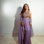 Rashmi Agdekar Instagram - Another day Another hue of purple #lilac 💜 📸- @smritimdutta Outfit - @ease_kv Jewellery- @aquamarine_jewellery @sangeetaboochra ✨