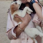 Rashmi Agdekar Instagram - le puppy: put me down you fanatical lady , at once pls From the set for Crackdown S2 🐶 #throwback Jaiselmer Rajasthan