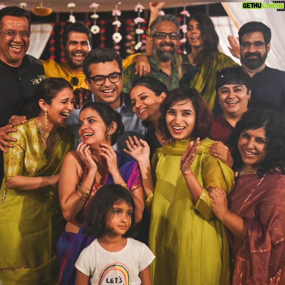 Rasika Dugal Instagram - In my groove when with my tribe π. A night spent dancing to good Punjabi music, eating garam chola kulcha and giggling endlessly... is a night to remember. Congratulations Bhakti and Brian. Such a fun fun wedding β€οΈ. @bea_pea @briannewham Thanks @pajamatots for capturing these moments (and, in fact, making some of them happen #AppuGhar π). Full marks for the groupfie attempt guys! @siddharththakur @enjay29 @mukulchadda @adtee_seshu @rehana__munir @appukhera @avehimenon @deepakyen #NaveenNair #FaizaAhmadKhan. Missed you @thomascherian Also, I am still tripping on #excuses @ap.dhillxn