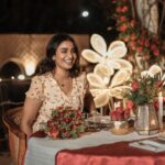 Reshma Muralidharan Instagram - More than i write you can see, feel my happiness in it .. 🙈🥹 thank you musee @madhanpandian 🖤 for this beautiful unexpected dinner date surprise .. who doesn't love a date 😉 .... This place is where we got married and that was the most surprising thing 🙈🥹 .... lots and lots of love and hugs to you 💋 muah ... once again Thank you @sppgardens you always give what we want and this beautiful idea you have came up with will make so many people happy in tears surprising their loved ones family friends ..😍❤️ once again thank you😊 And @jenovin_05 and his team did a great great job they gave us privacy and at the same time so many Beautiful pictures for memories 🥹❤️ thank you team Photography and video @crackjackphotography Location @sppgardens