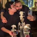 Rhea Kapoor Instagram - A family affair… thanks for dinner Ahuja’s! @sonamkapoor @anandahuja @sonamkapoor in @studio_medium and @shriparamanijewels @karanboolani in @raghavendra.rathore @anandahuja in @divyammehta Mumbai, Maharashtra