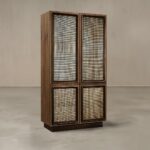Rhea Kapoor Instagram - Available in Walnut and Black. Artfully designed for both function and style, the Sake Cabinet and Saga Media Unit are crafted from a hardwood frame with textured brass grille shutters. Also seen here: Hand of Adam Figurines @ashieshshahatelier Wall Sculpture @ganeshemporium Shop now @thehouseofthings. Photograph: @talib_chitalwala Styling: @sam_wade11 Design & Production: @thehouseofthings #thehouseofthings #rheakapoor #ravivazirani #beautifulrareinspired #THOTxRheaKapoor #interiordesign #homedecor #collaboration #chicstorage Mumbai, Maharashtra