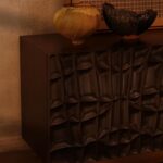 Rhea Kapoor Instagram - Conquer clutter in style. Crafted from a blend of wood and cladded sheet metal, Taruki’s warm silhouette adds elegance to any interior. Shop now @thehouseofthings. Photograph: @thehouseofpixels Styling: @rheakapoor & @rayvie Design & Production: @thehouseofthings Artwork Credits: Harisha Chennangod, Portrait of Present Series, Acrylic on Wood. Courtesy @cultivateartglobal #thehouseofthings #rheakapoor #ravivazirani #beautifulrareinspired #THOTxRheaKapoor #interiordesign #homedecor #collaboration