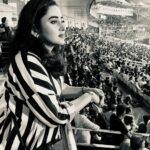 Ridhima Ghosh Instagram - She's classic - just like black and white 🖤 🤍 #monochrome #blackandwhite #throwback #matchday #edengardens 📷: @gauravchakrabarty Eden Gardens