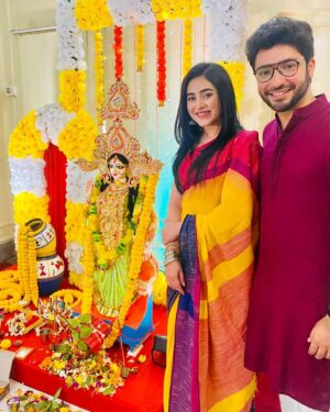 Ridhima Ghosh Instagram - সরস্বতী পুজোর শুভেচ্ছা জানাই সকলকে। খুব ভালো কাটুক আজকের দিনটা এবং আগামী প্রত্যেক দিন।

#SaraswatiPuja