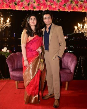 Ridhima Ghosh Instagram - Celebrating love in style during wedding season. 💑✨

#DressedUpLove #SuitStyle #EthnicWear #HappyVibes

📷: @twc2014india