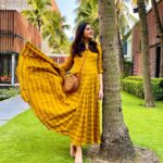 Ridhima Ghosh Instagram - My hue of warmth. 💛 #goodvibes #yellowlove #yellowoutfit 📷: @gauravchakrabarty ITC Sonar Bangla