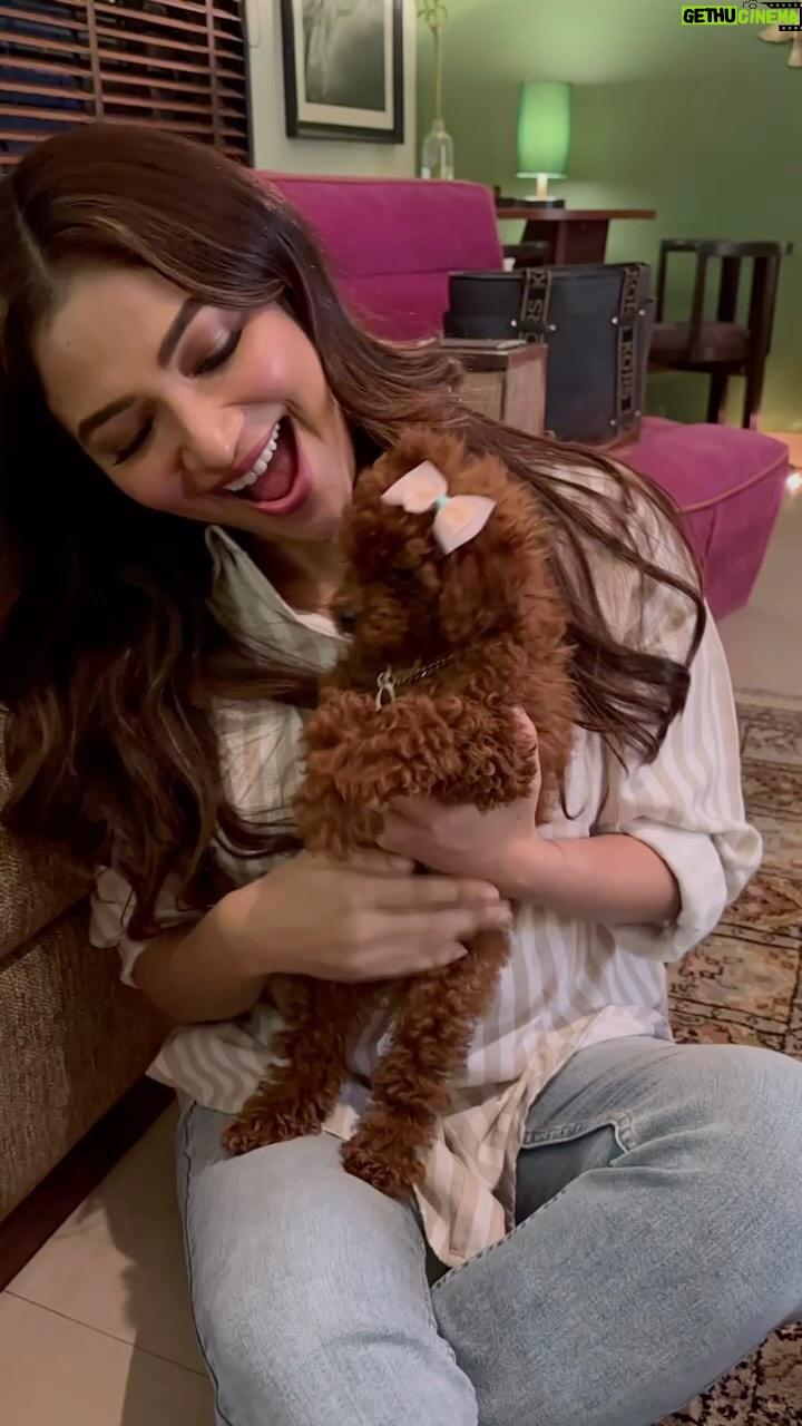 Ridhima Pandit Instagram - This is pure love 🥹🫰☺️🧿🐶 Thanks Raqs for getting Coco girl in our lives ☺️☺️. Love her too much . . . #reelswithridz #doggos #dogsofinstagram #mansbestfriend #purelove