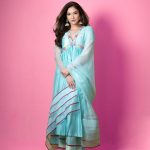 Ridhima Pandit Instagram – नज़ाकत 🩵🩷
.
.
.
Outfit by @theaaryashop 
PR @vblitzcommunications 
Shot by
 @deepak_das_photography