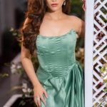 Ridhima Pandit Instagram - Sweet like cinnamon 💚💚💚 . . . Shot by @nikhil.p.sawant Styled by @krishi1606 Wearing a custom creation by @priyanshiij_ Accessories @milsilaccessories Makeup: @mua_blissvinali Hair: @makeupby.apurva . . . . #ridhimapandit #reelswithridz #sweetlikecinnamon #princess
