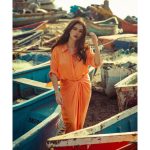 Ridhima Pandit Instagram - 🧡🧡🧡 . . . . Photographer : @ruhaankhanportraits Styling: @khusshiii.k Makeup : @mua_blissvinali Hair : @glam.grave Outfit: @nouria_by_diptiadvait Jewellery : @g.notj