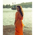 Ridhima Pandit Instagram - 🧡🧡🧡 . . . . Photographer : @ruhaankhanportraits Styling: @khusshiii.k Makeup : @mua_blissvinali Hair : @glam.grave Outfit: @nouria_by_diptiadvait Jewellery : @g.notj