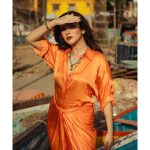 Ridhima Pandit Instagram - 🧡🧡🧡 . . . . Photographer : @ruhaankhanportraits Styling: @khusshiii.k Makeup : @mua_blissvinali Hair : @glam.grave Outfit: @nouria_by_diptiadvait Jewellery : @g.notj