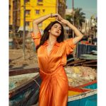 Ridhima Pandit Instagram - 🧡🧡🧡 . . . . Photographer : @ruhaankhanportraits Styling: @khusshiii.k Makeup : @mua_blissvinali Hair : @glam.grave Outfit: @nouria_by_diptiadvait Jewellery : @g.notj