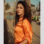 Ridhima Pandit Instagram - Portraits by Ruhaan 🧡 . . . . Photographer : @ruhaankhanportraits Styling: @khusshiii.k Makeup : @mua_blissvinali Hair : @glam.grave Outfit: @nouria_by_diptiadvait Jewellery : @g.notj Mumbai, Maharashtra
