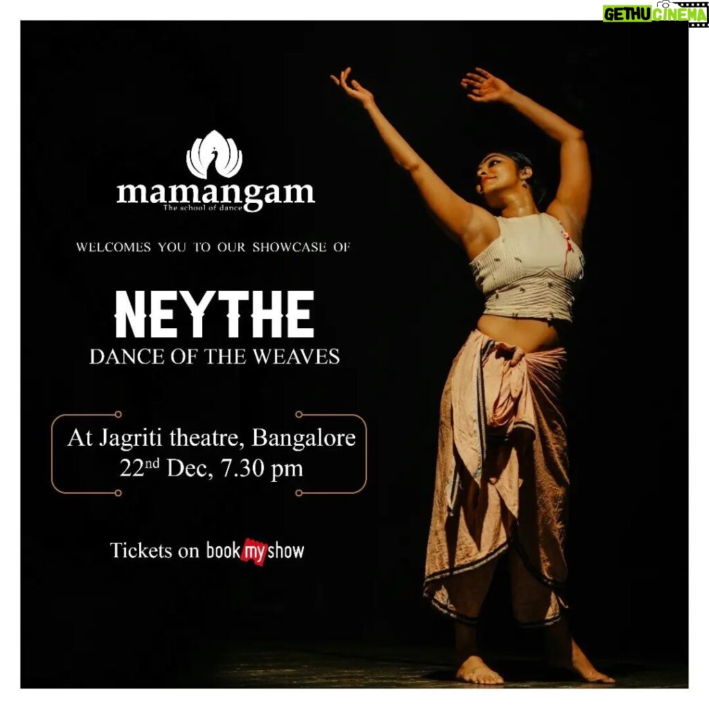 Rima Kallingal Instagram - Embark on our mesmerizing journey with our debut dance production, "Neythe," at Jagriti Theatre in Bangalore at 7.30 PM. We extend a warm invitation to all art enthusiasts to join us for this extraordinary experience. Secure your tickets now on BookMyShow and be part of a night filled with artistic brilliance. #mamangam #neythe #rimakallingal #dance #dancerlife #contemprorarydance #conteprerorydanceclasses #debutdanceproduction #bangalore